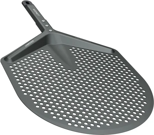 Miniatura 7 de Gozney Pala de colocación Balance para pizzas de 12", compatible con todos los hornos de pizza Gozney, con una hoja de aluminio perforada y mango