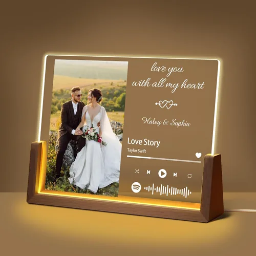 Miniatura 26 de Regalos de cumpleaños personalizados para el día del padre, para papá, de hija, hijo, esposa, marco de fotos con placa acrílica personalizada