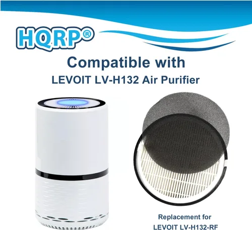 Miniatura 3 de HQRP LV-H132-RF - Filtro de repuesto compatible con purificador de aire LEVOIT LV-H132, juego de filtros de carbón activado HEPA 3 en 1