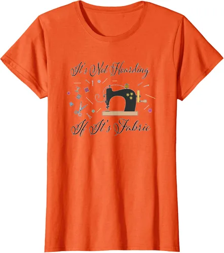 Miniatura 68 de It's Not Hoarding If Its - Camiseta de costura para acolchado, Blanco, S