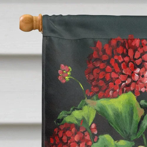 Miniatura 615 de Caroline's Treasures PPP3090GF - Bandera decorativa para jardín de bulldog inglés y otoño, para exteriores, patio, flores, tamaño de jardín