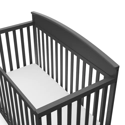 Miniatura 9 de Graco Benton 5 en 1 Cuna Convertible (Gris) – Certificado GREENGUARD Gold, se convierte de cuna para bebé a cama infantil, diván y cama