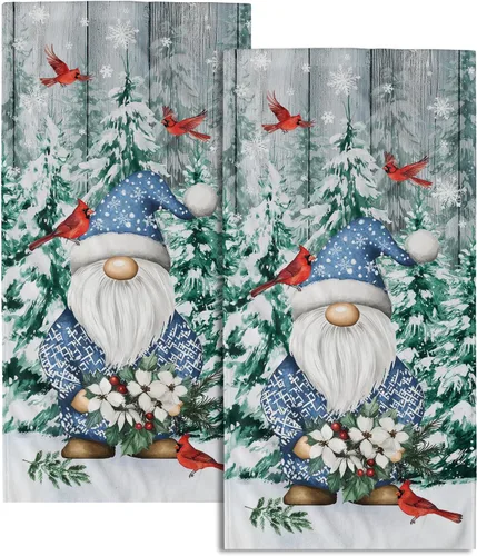 Miniatura 67 de Giwawa Toallas de Mano Verdes Bosque Nebuloso Set de 2 Montaña Bosque Suave Toallas de Huésped Toallas de Cara Baño Decoraciones Finas Toallas