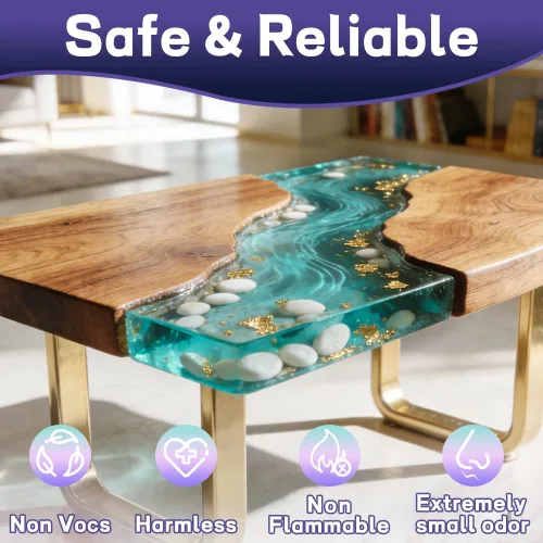 Miniatura 5 de GRLELOU Resina epoxi de vertido profundo de 1.5 galones – 2:1 epoxi transparente para 2 a 4 pulgadas de profundidad, bajo olor, sin amarillamiento