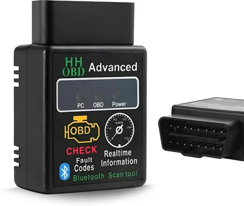 Escáner Bluetooth OBD2 para automóvil, herramienta de escaneo OBDII inalámbrico, lector de código de diagnóstico de motor automático, probador