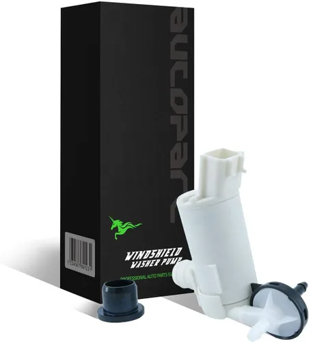 1 motor de bomba de líquido para limpiaparabrisas delantero/trasero de 12 V con kit de repuesto de arandela de goma compatible con modelos 07-11 CRV