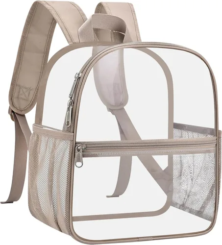 Miniatura 25 de Busiuw Mochila Transparente para Eventos de Estadio 12x12x6 Mini Pequeñas Mochilas Deportivas para Fanáticos, Aguamarina