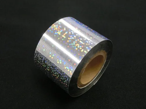 GLEAM FOIL Lámina holográfica para máquinas de estampado en caliente. (El patrón de color es patrón de puntos holográficos). [Se utiliza para