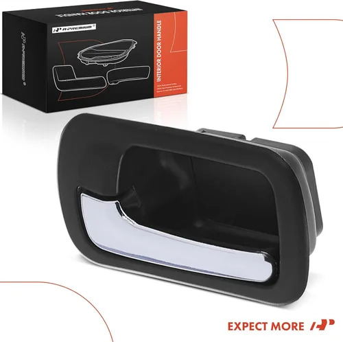 Miniatura 8 de A-Premium Manija de puerta interior trasera izquierda del lado del conductor compatible con Honda Civic 2001 2002 2003 2004 2005, carcasa negra