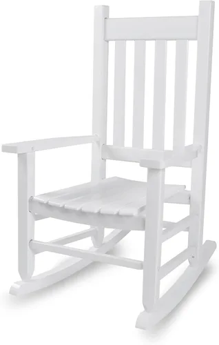 Miniatura 18 de Mecedora de madera para niños, cómoda mecedora reclinable para niños de 3 a 6 años, silla de descanso para bebés y niños, sala