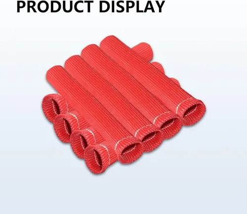 Miniatura 5 de 8 botas de protección de bujías, botas de alambre de bujía de 1200 grados, funda protectora de protección térmica, funda aislante de protección Rojo