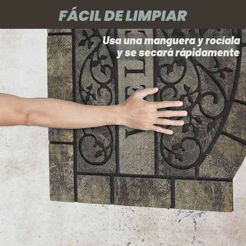 Miniatura 5 de Tapete grueso de bienvenida para exteriores, 24 x 36 pulgadas, tapete grande de bienvenida duradero para puerta delantera, resistente y Tapete