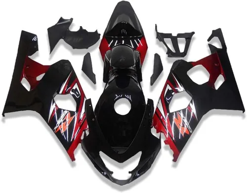 Miniatura 9 de Carenado completo de plástico blanco brillante para Suzuki 2004 2005 GSXR 600 750 inyección ABS nuevo Aftermarket Kit Kit de carrocería 04 05 10