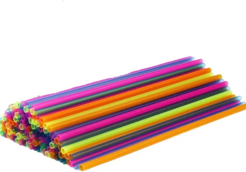 Miniatura 2 de Neón mini pajitas para sorber – agitadores de plástico para cóctel y café de 5 pulgadas – 300 pajitas Neón - 300 pajitas