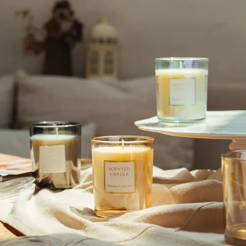 Miniatura 4 de CandMak Tarros para velas, paquete de 20 recipientes de vidrio vacíos de 6 onzas, tarros a granel con tapas transparentes para hacer velas