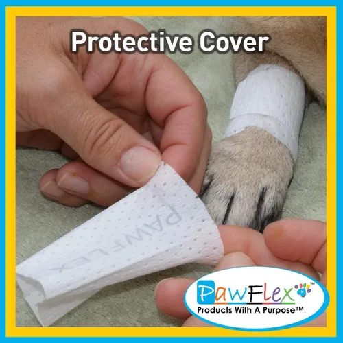 Miniatura 5 de PawFlex Funda protectora tubular – Vendajes – para perros, gatos y otras mascotas, primeros auxilios para el cuidado de heridas, cómoda,