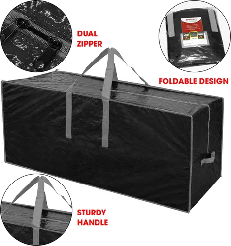 Miniatura 3 de Bolsa de almacenamiento para árbol de Navidad Se adapta a árbol de hasta 7.5 pies de alto desmontado I 45 x 15 x 20 pulgadas Bolsa protectora