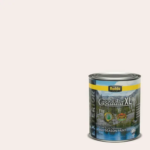 Miniatura 52 de Rodda Paint CASCADIA XL - Pintura e imprimación satinada para exteriores en uno, cuarto de galón, color blanco