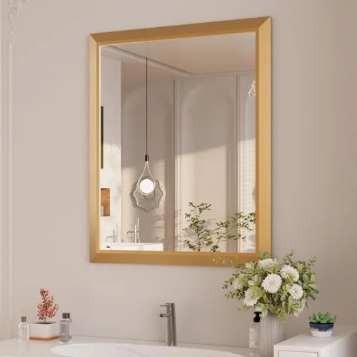 Miniatura 41 de Amorho Espejo de Baño Negro, Espejos de Pared de 24x30 Pulgadas con Marco de Metal Grueso para Sobre el Fregadero, Dormitorio, Sala de Estar