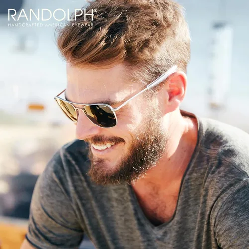Miniatura 7 de Randolph Eyewear Aviator Sunglasses for Men & Women Non-Polarized & Polarized Lenses, Matte Chrome UV Protection Sunglasses