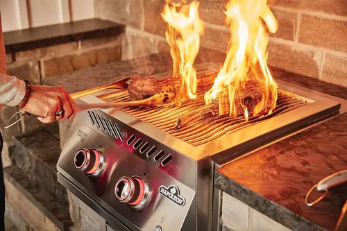 Miniatura 5 de Napoleon Componente integrado - BIB18IRPSS - Quemador infrarrojo doble gotero, parrilla de barbacoa, acero inoxidable, gas propano, quemador