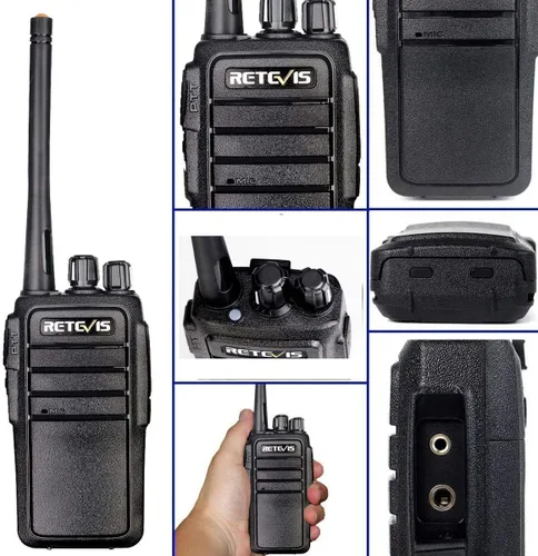 Miniatura 2 de Retevis RT21 Walkie Talkies para adultos (paquete de 6) con auriculares (paquete de 10), radio de 2 vías manos libres con cargador multibanda
