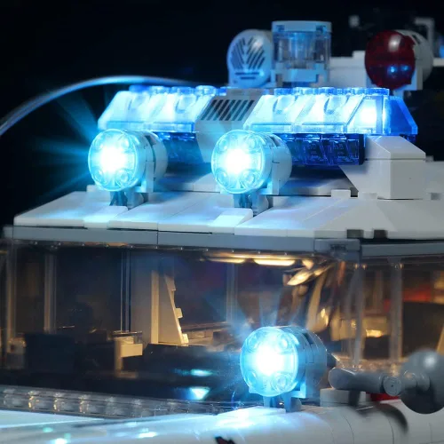 Miniatura 6 de Kit de luz LED RC con sonido para Lego 10274 Kit de construcción, kit de iluminación de construcción de decoración para (Ghostbusters Ecto-1).