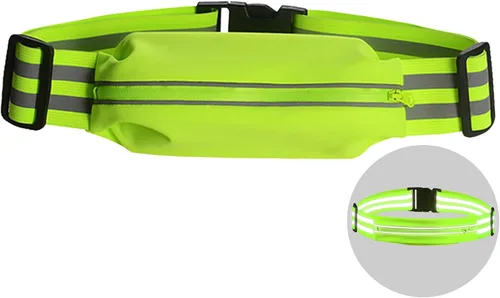 Miniatura 10 de Cinturón de teléfono para correr para mujeres y hombres, soporte para teléfono, bolsa reflectante para corredores, cinturón de dinero, cintura