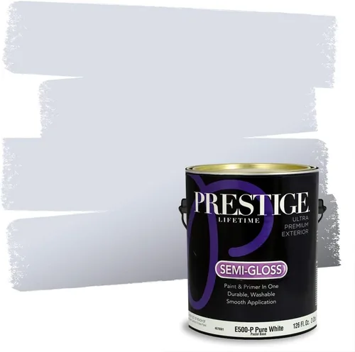 Miniatura 171 de Prestige Paints. - Base y pintura para exteriores en un solo galón, 1 galón. plano, comparable con Sherwin Williams Topsail. SW6799-PCM