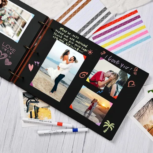 Miniatura 6 de Photo Album Refill Pages, for Giiffu DIY Scrapbook Photo 8.26x12.2inch Album, 20 Sheets / 40 Pages