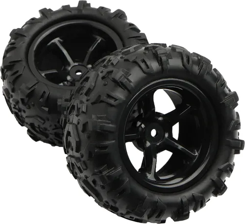 1:18 9300 RC Neumáticos Juego de ruedas PX9300-21 Accesorios Piezas de repuesto para 1:18 9300 9304 Camiones 300E 302E RC sin escobillas (2 piezas)