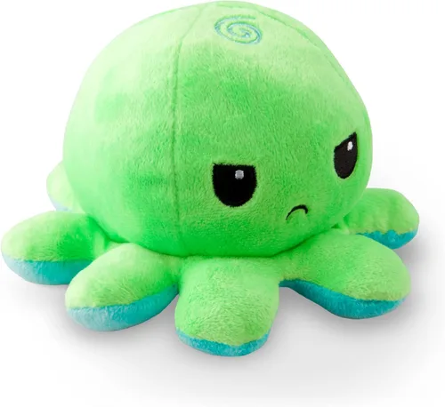 Miniatura 32 de TeeTurtle - El Peluche de Pulpo Reversible Original - Azul Claro + Azul Oscuro - Lindos Animales de Peluche Sensoriales Fidget Que Muestran Tu