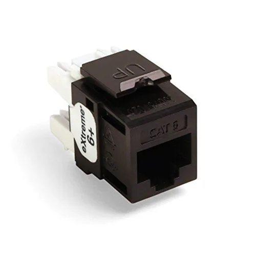 Miniatura 25 de Leviton Extreme 6+ QuickPort Connector, CAT 6, paquete de 150, 61110-JW6, blanco