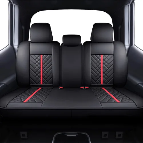 Miniatura 18 de Tomatoman Tacoma - Fundas de asiento delantero compatibles con Toyota Tacoma 2005-2022 2023 2024 2025 2026 Camiones Access Crew Extended Double Cab