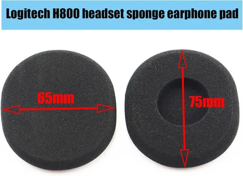 Miniatura 2 de Almohadillas de repuesto H800 compatibles con auriculares inalámbricos Logitech H800, almohadillas de esponja suaves y duraderas, almohadillas