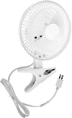 Miniatura 11 de JOEY'Z Ventilador con clip de 6 pulgadas - 2 velocidades - Inclinación ajustable, operación silenciosa - Negro Funcionamiento silencioso