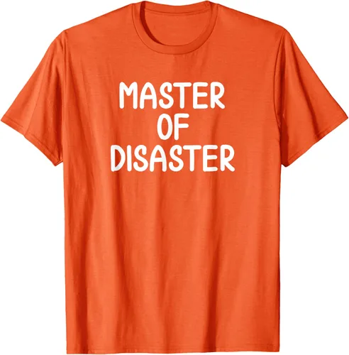 Miniatura 26 de Camiseta divertida con texto en inglés "Master Of Disaster