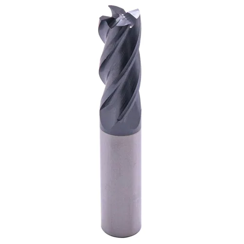 Miniatura 3 de BestParts 5 fresas cuadradas de carburo sólido de alto rendimiento, revestimiento AlTiN, 4 flautas, hélice de 30 grados, diámetro de corte de 1/2