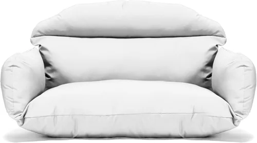 Miniatura 19 de LeisureMod Cojín colgante para silla de columpio para 2 personas, color negro, algodón suave y transpirable, funda extraíble con cremallera