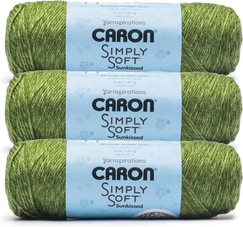 Miniatura 43 de Caron Simply Soft Abyss Speckle Yarn - Paquete de 3 unidades de 141 gramos/5 onzas - Acrílico - 4 medianos (peinado) - 235 yardas - Tejido/ganchillo