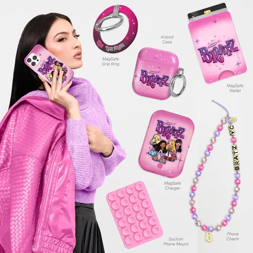Miniatura 2 de VELVET CAVIAR x Bratz - Funda para iPhone 15 Pro Max, compatible con MagSafe, probada en caídas de 10 pies, rosa, ángeles de aerógrafo Aerógrafo