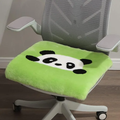 Miniatura 18 de LLB Fundas de Piel de Oveja para Silla Cojines de Silla de Oficina Almohadillas de Silla de Comedor Cojín de Asiento de Silla de Escritorio