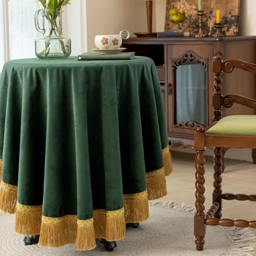 Miniatura 19 de F-CHU Manteles cuadrados pequeños de 36 x 36 pulgadas, mantel redondo pequeño de terciopelo color negro sólido para mesita de noche, mesita