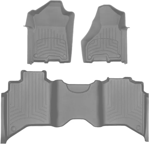 Miniatura 10 de WeatherTech FloorLiner HP Alfombrillas de suelo de ajuste personalizado para camioneta Dodge Ram 2500/3500, Ram 2500/3500-1ª y 2ª fila Negro