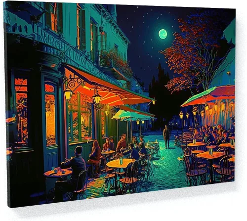 Miniatura 51 de Sense Canvas Pop Art The Starry Night 20 - Lienzo decorativo para decoración del hogar, póster grande de 40 x 30 pulgadas, 0.75 pulgadas