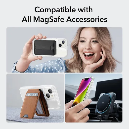 Miniatura 7 de ESR para iPhone 14 Plus Funda, Funda Magnética Compatible con MagSafe, Protección Anti-impactos de Grado Militar, Funda Transparente Magnética