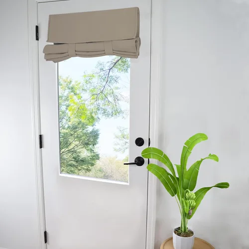Miniatura 49 de WdFour Cortinas de puerta francesa con tacto sedoso, aislamiento térmico, reducción de ruido, cortinas opacas para puerta de vidrio y oficina