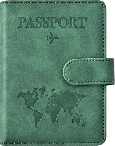 Miniatura 10 de Combo de tarjetero para pasaporte y vacuna, soporte para pasaporte con ranura para tarjeta de vacuna, cartera para pasaporte, funda para pasaporte