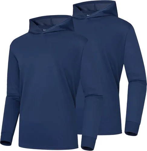 Miniatura 10 de ProtectX Sudadera ligera de manga larga con protección solar de alta visibilidad, UPF 50+ de secado rápido, camisa SPF UV, ropa activa