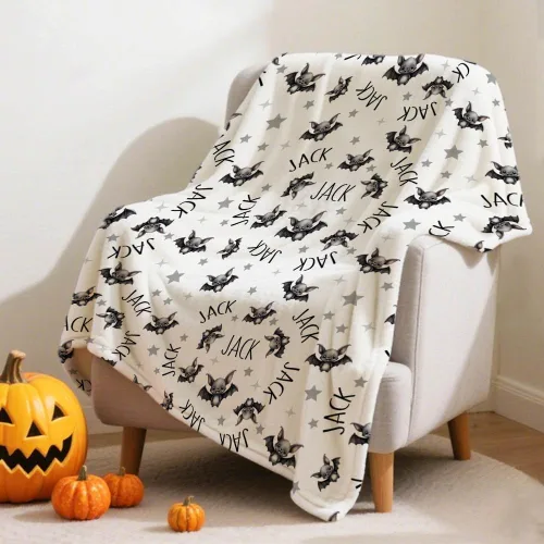 Miniatura 52 de Manta de murciélago de Halloween para bebé, regalo súper suave, manta acogedora para recién nacido, manta de recepción para bebé, manta para cuna